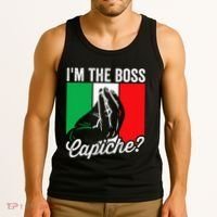 IM The Boss Capiche Funny Italian Nonno Nonna Saying Tank Top thumb 3