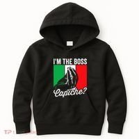 IM The Boss Capiche Funny Italian Nonno Nonna Saying Kids Hoodie thumb 0
