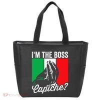 IM The Boss Capiche Funny Italian Nonno Nonna Saying Tote Bag thumb 0