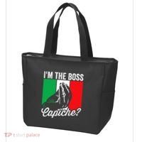 IM The Boss Capiche Funny Italian Nonno Nonna Saying Tote Bag thumb 3