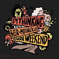 I'm Thinking Beer And Motorcycle Kinda Weekend Women's Sweatshirt thumb 2