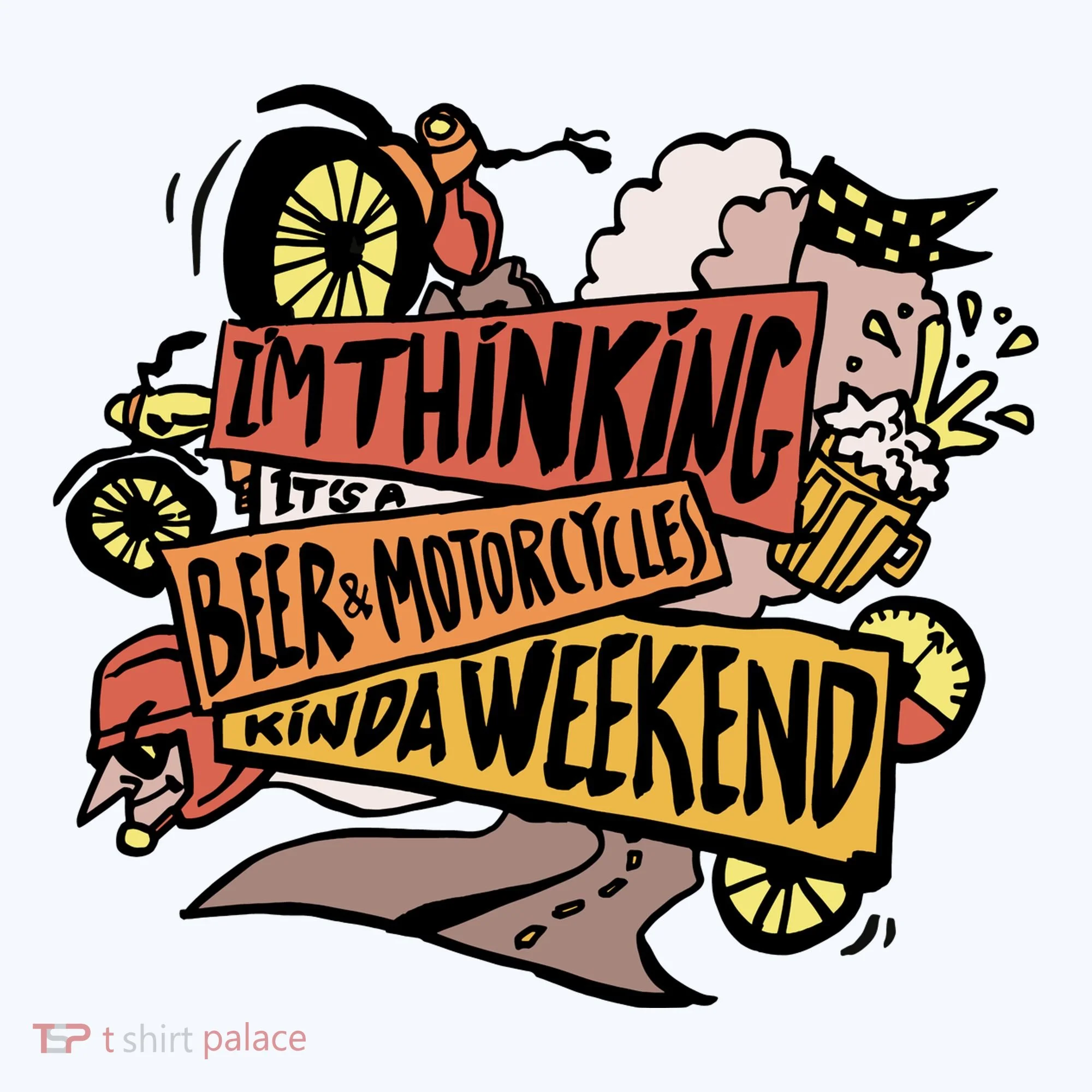 I'm Thinking Beer And Motorcycle Kinda Weekend Doggie Tank