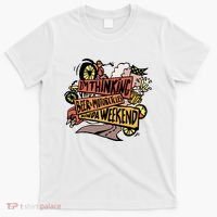 I'm Thinking Beer And Motorcycle Kinda Weekend T-Shirt thumb 0