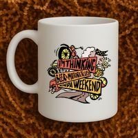 I'm Thinking Beer And Motorcycle Kinda Weekend Coffee Mug thumb 2