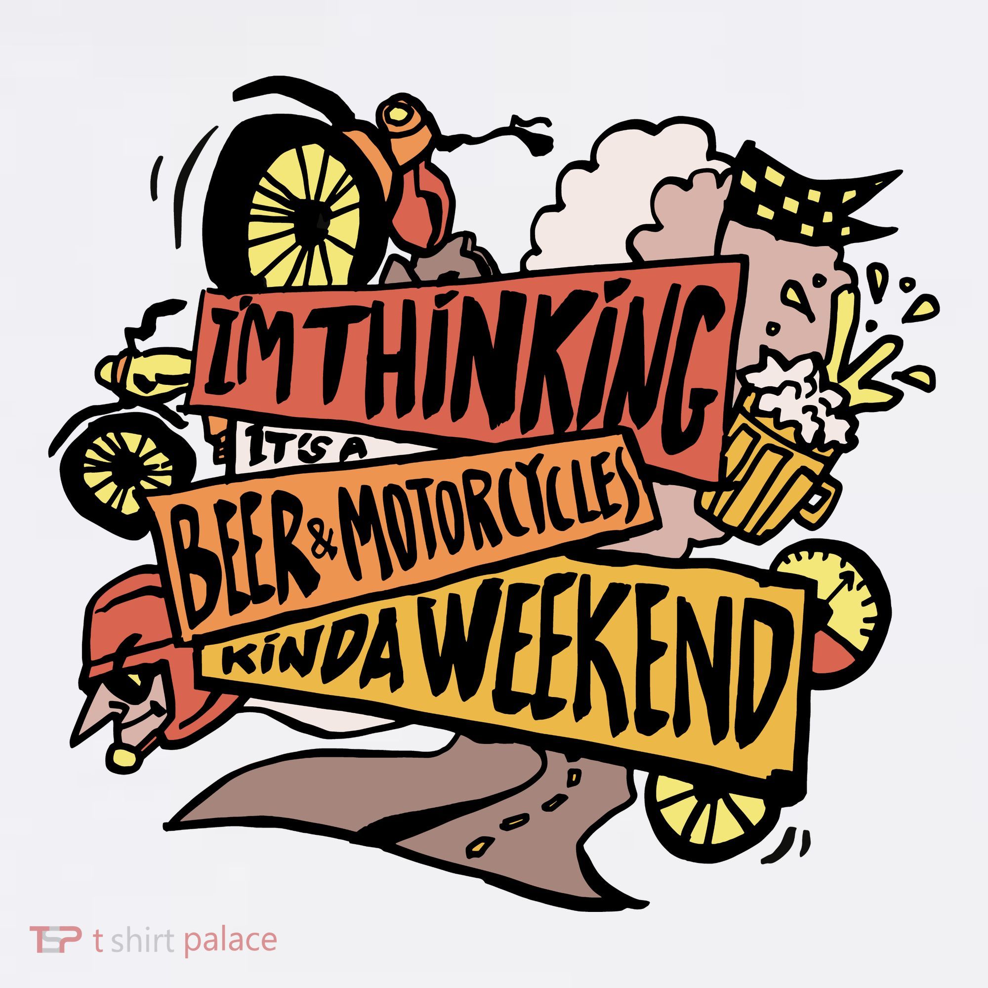 I'm Thinking Beer And Motorcycle Kinda Weekend Polo