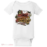 I'm Thinking Beer And Motorcycle Kinda Weekend Baby Bodysuit thumb 0