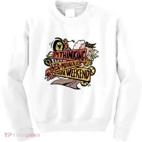 I'm Thinking Beer And Motorcycle Kinda Weekend Kids Sweatshirt thumb 0