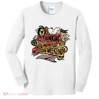 I'm Thinking Beer And Motorcycle Kinda Weekend Kids Long Sleeve Shirt thumb 0