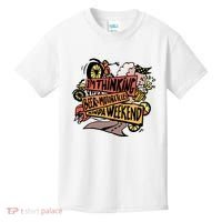 I'm Thinking Beer And Motorcycle Kinda Weekend Kids T-Shirt thumb 0