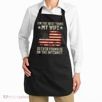 Im The Best Thing My Wife Ever Found On The Internet Retro Apron thumb 2