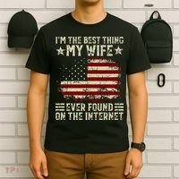 Im The Best Thing My Wife Ever Found On The Internet Retro T-Shirt thumb 6