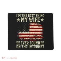 Im The Best Thing My Wife Ever Found On The Internet Retro Mousepad thumb 0