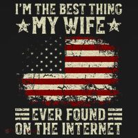 Im The Best Thing My Wife Ever Found On The Internet Retro Women's Tank Top thumb 5