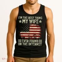 Im The Best Thing My Wife Ever Found On The Internet Retro Tank Top thumb 3