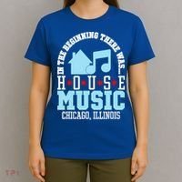 In The Beginning There Was House Chicago House Music DJ T-Shirt thumb 4
