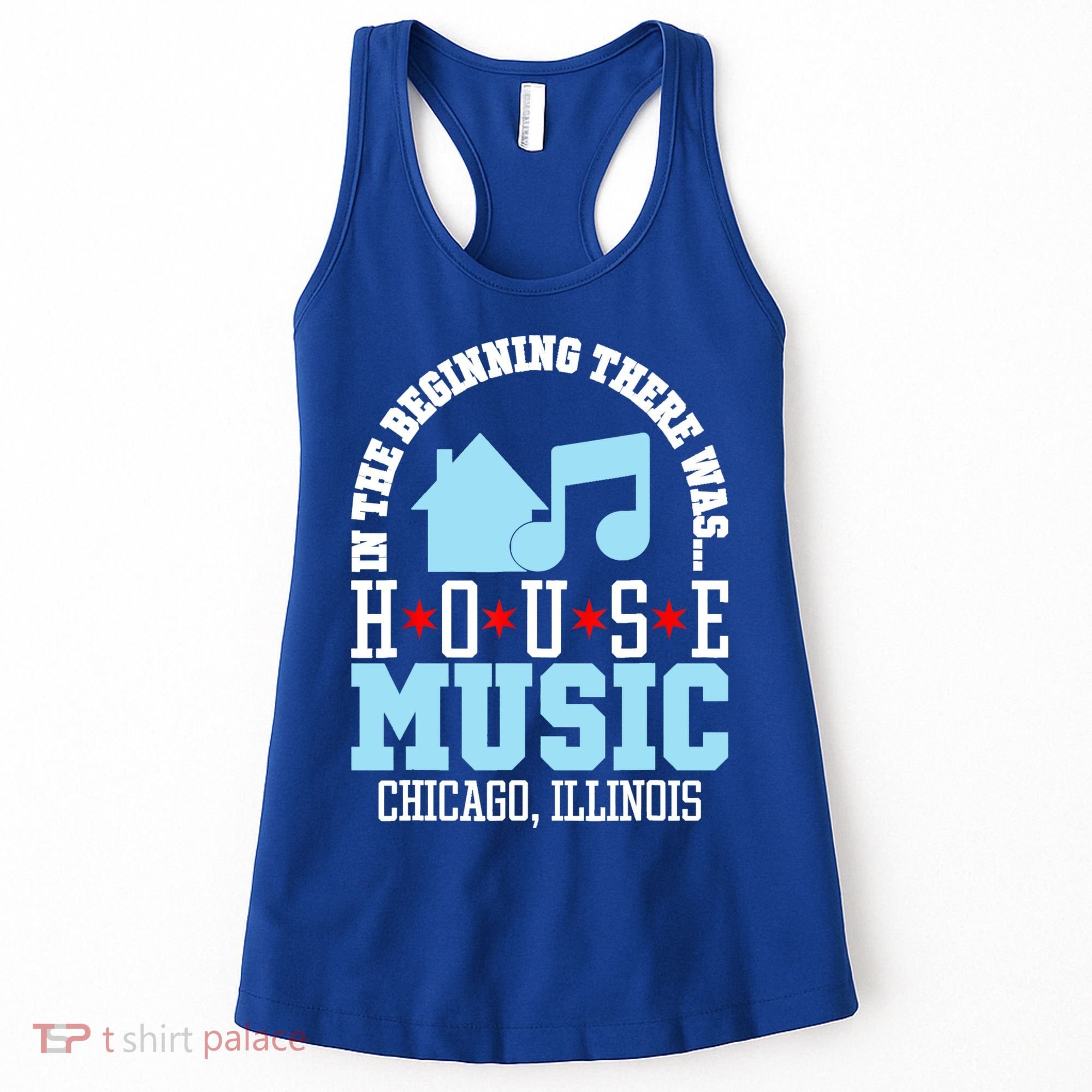 In The Beginning There Was House Chicago House Music DJ Women's Tank Top