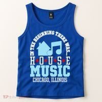 In The Beginning There Was House Chicago House Music DJ Tank Top thumb 2