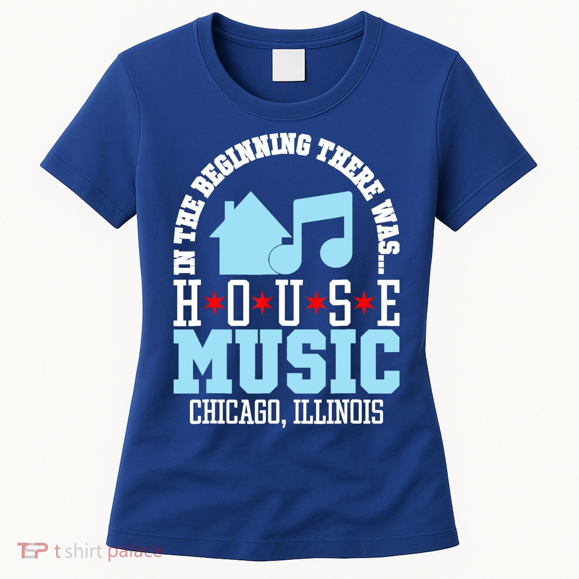 In The Beginning There Was House Chicago House Music DJ Women's T-Shirt