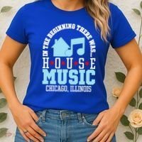 In The Beginning There Was House Chicago House Music DJ Women's T-Shirt thumb 2