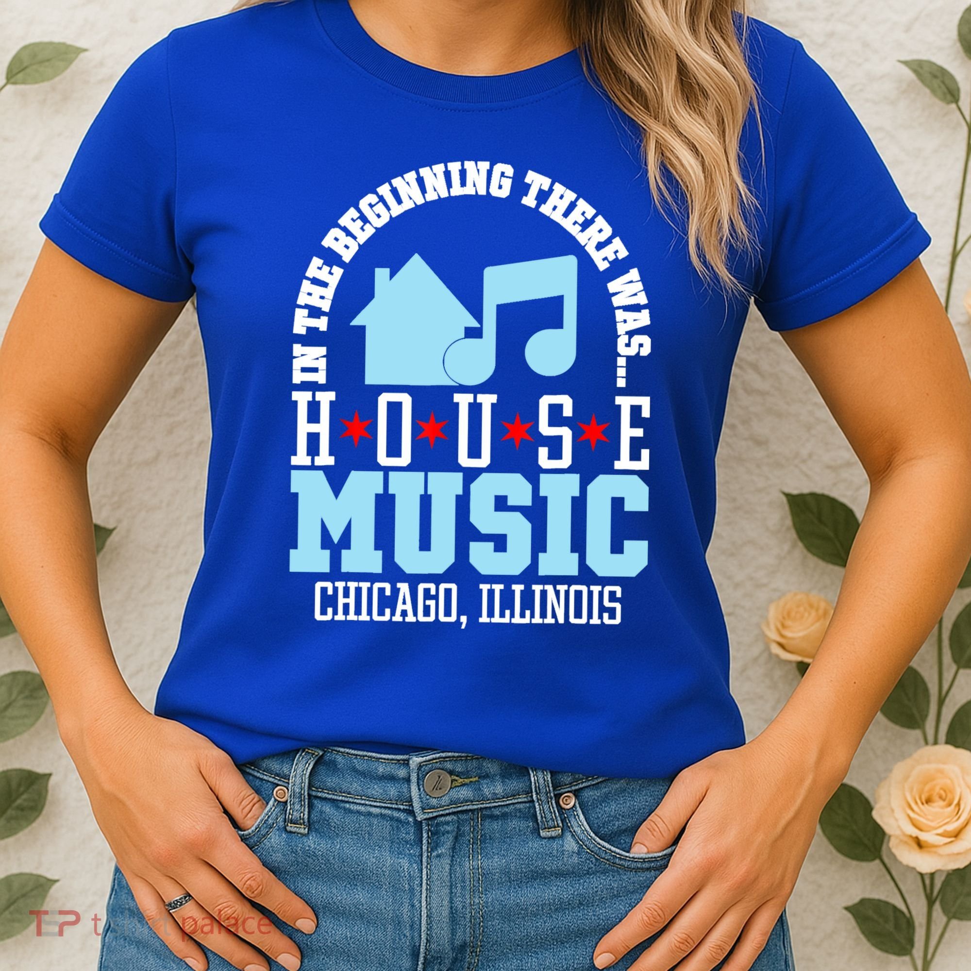 In The Beginning There Was House Chicago House Music DJ Women's T-Shirt