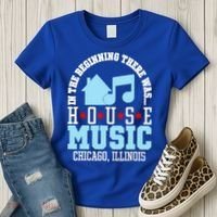 In The Beginning There Was House Chicago House Music DJ Women's T-Shirt thumb 3