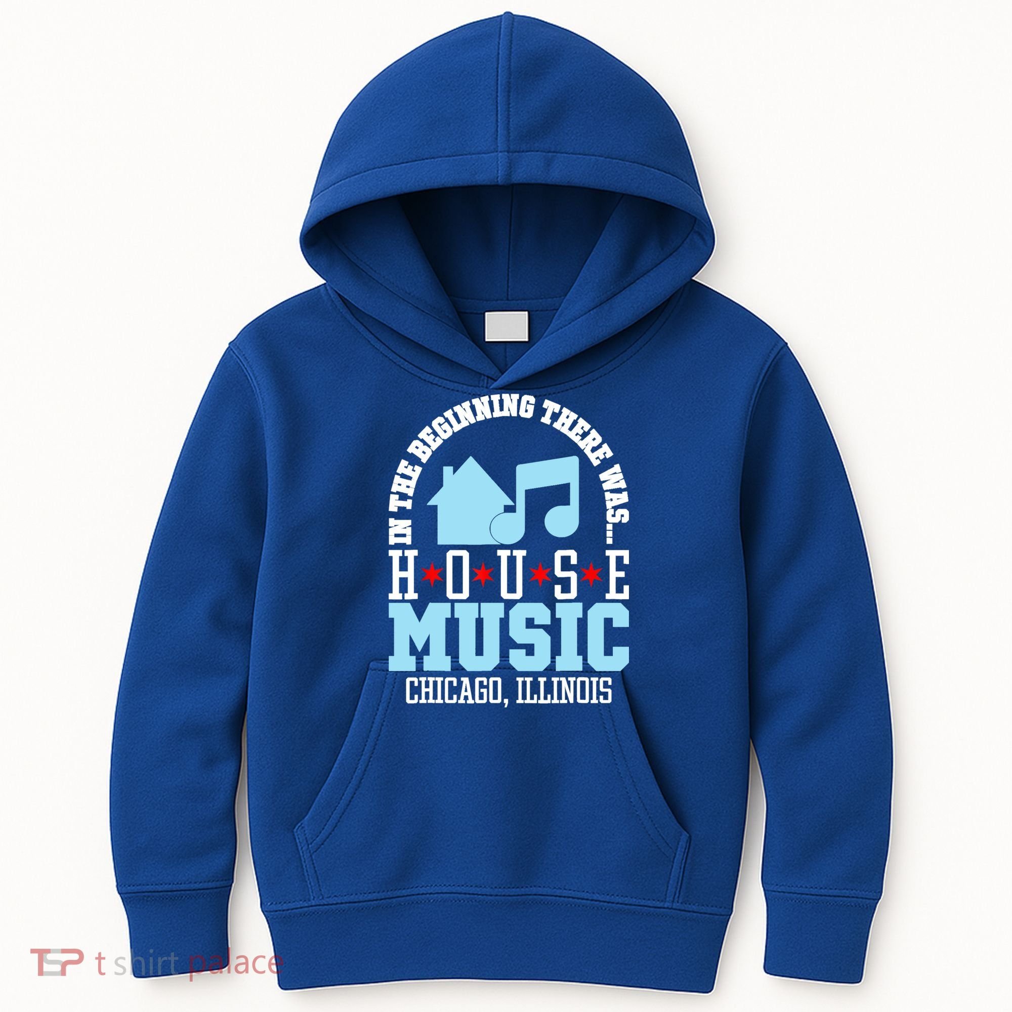 In The Beginning There Was House Chicago House Music DJ Kids Hoodie