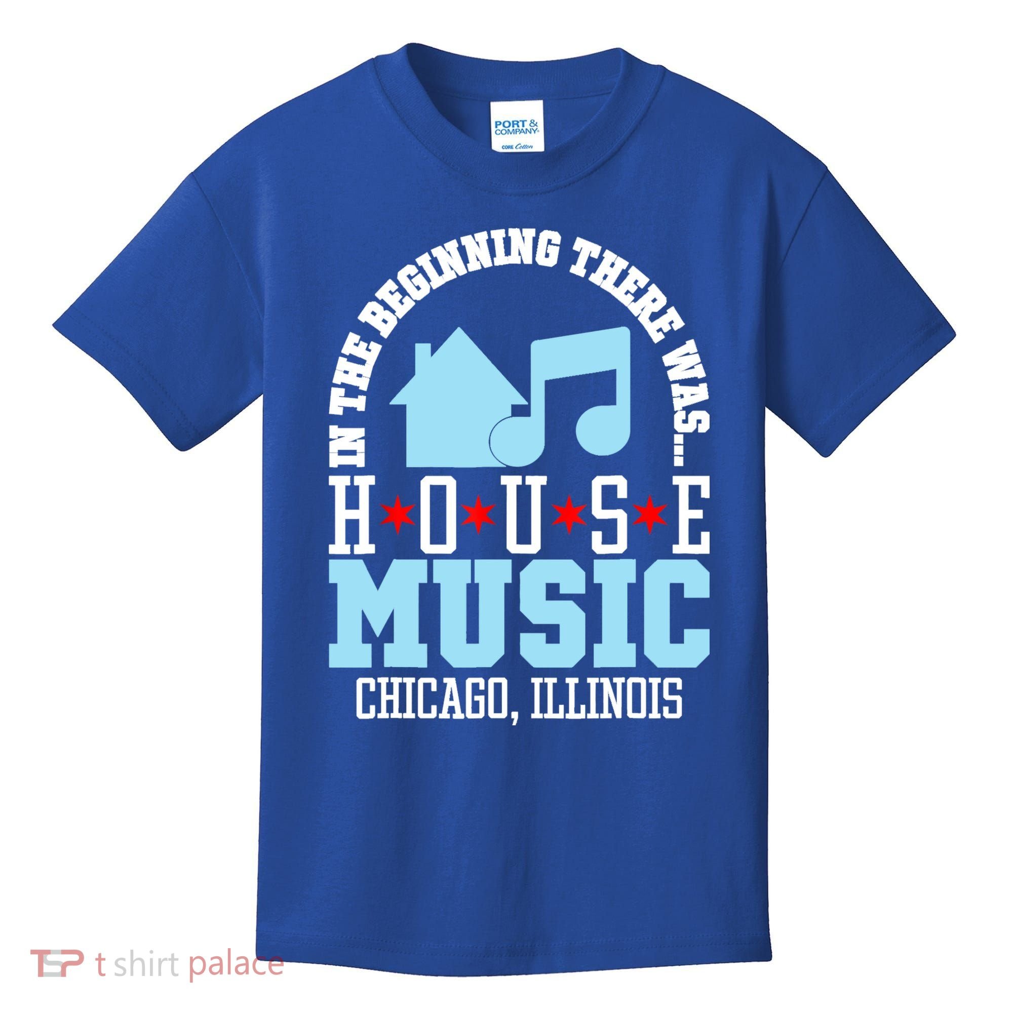 In The Beginning There Was House Chicago House Music DJ Kids T-Shirt