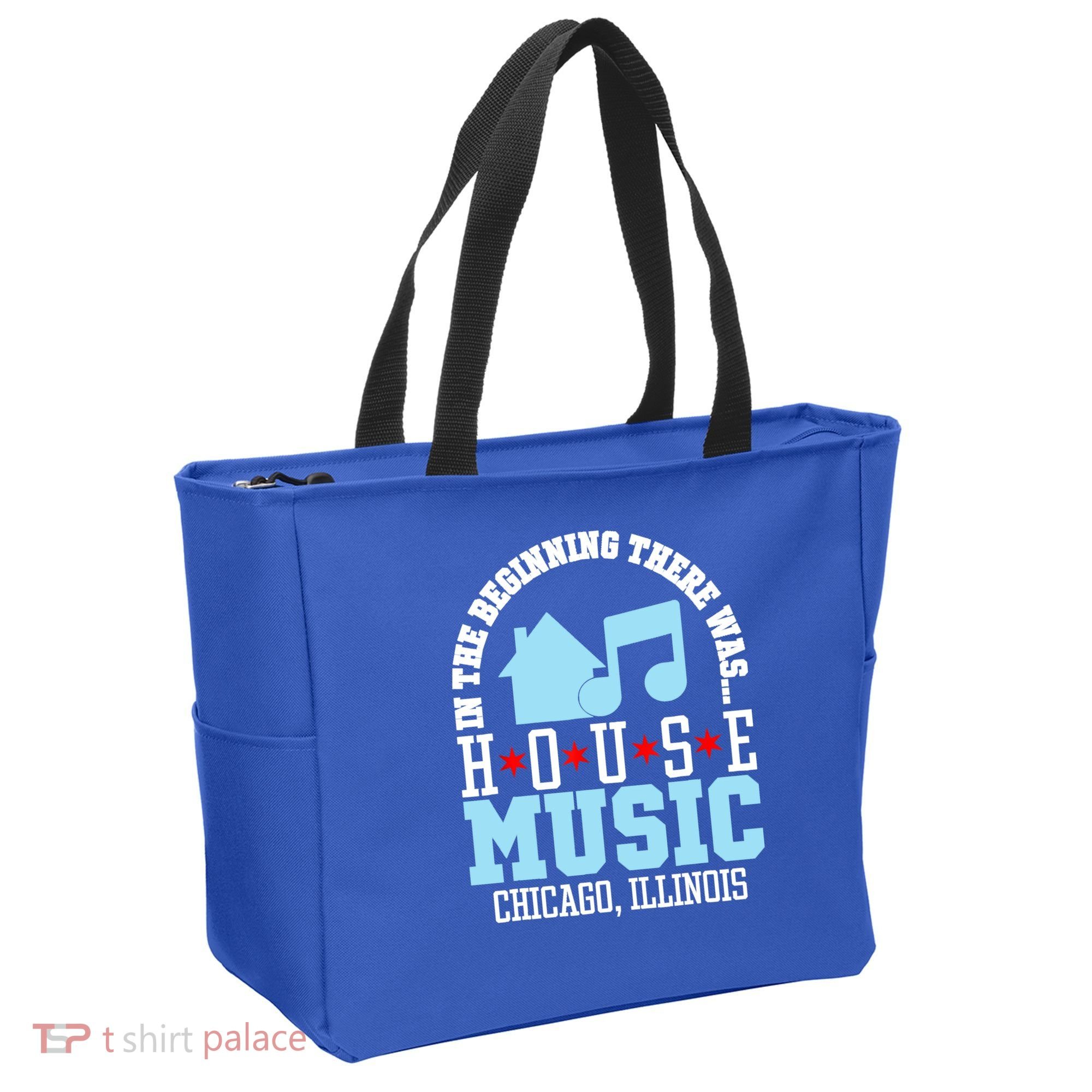 In The Beginning There Was House Chicago House Music DJ Tote Bag