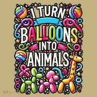 I Turn Balloons Into Animals Birthday Party Balloon Artist Mousepad thumb 1