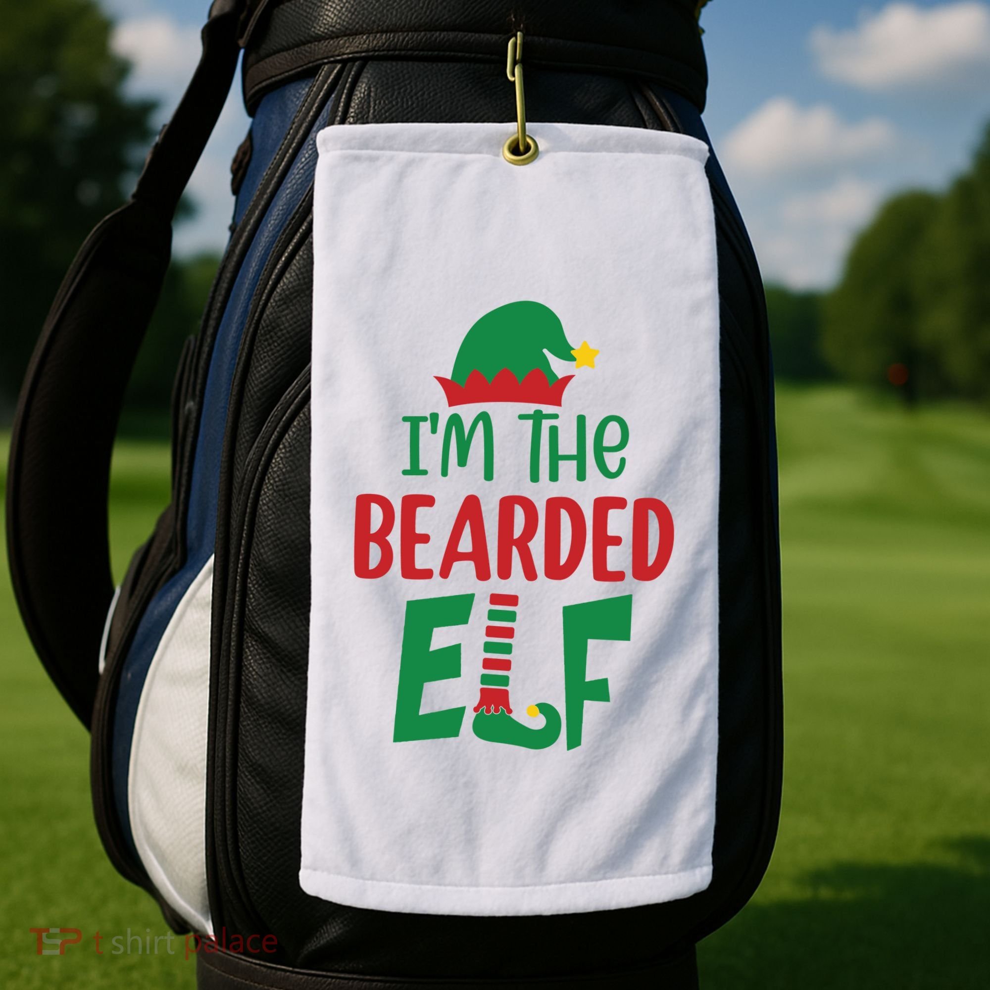 IM The Bearded Elf Golf Towel