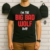 IM The Bad Wolf Duh Costume For Diy Halloween Party T-Shirt thumb 6