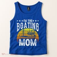 I'm The Boating Mom Yacht Captain Ship Boat Mother Mommy Great Gift Tank Top thumb 2