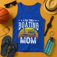 I'm The Boating Mom Yacht Captain Ship Boat Mother Mommy Great Gift Tank Top thumb 4