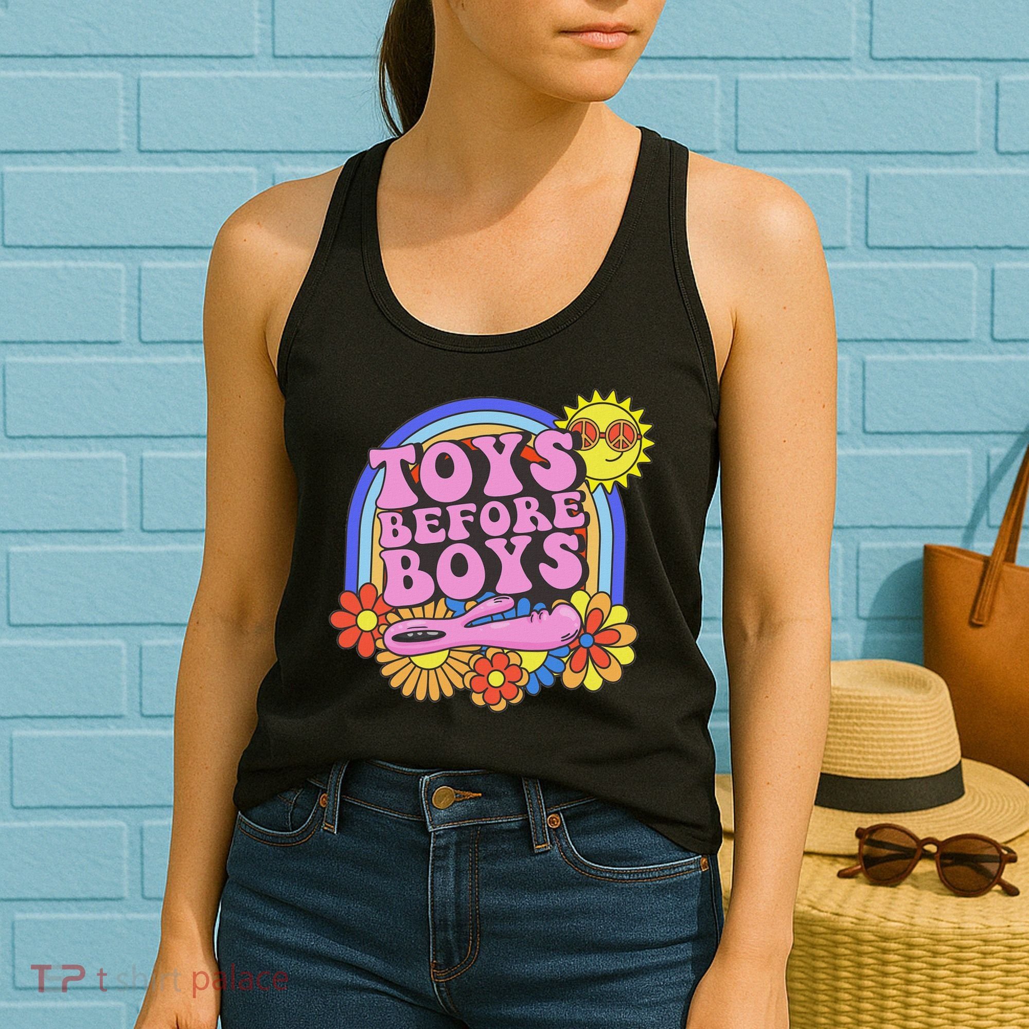 Inappropriate Toys Before Embarassing Adult Humor Women's Tank Top