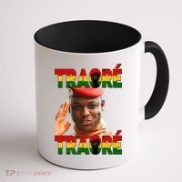 Ibrahim Traoré Burkina Faso Africa Coffee Mug thumb 1