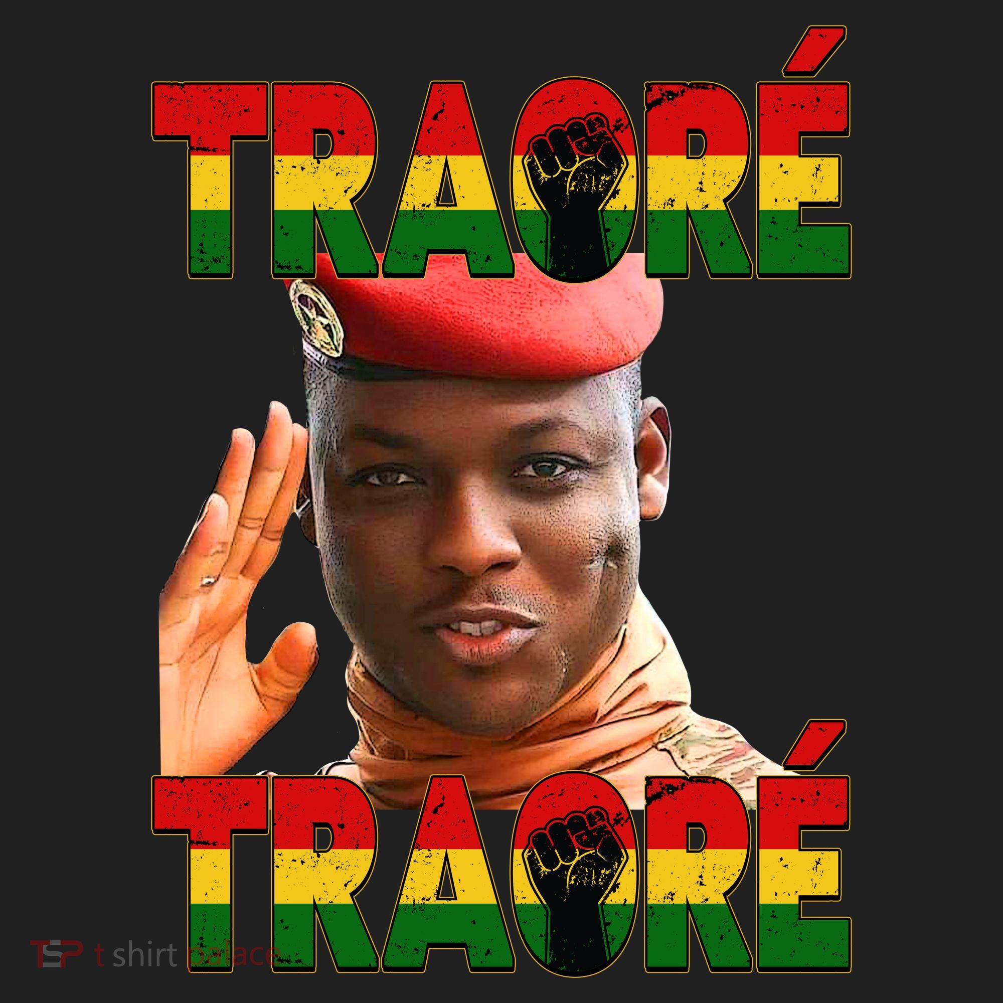 Ibrahim Traoré Burkina Faso Africa Golf Towel