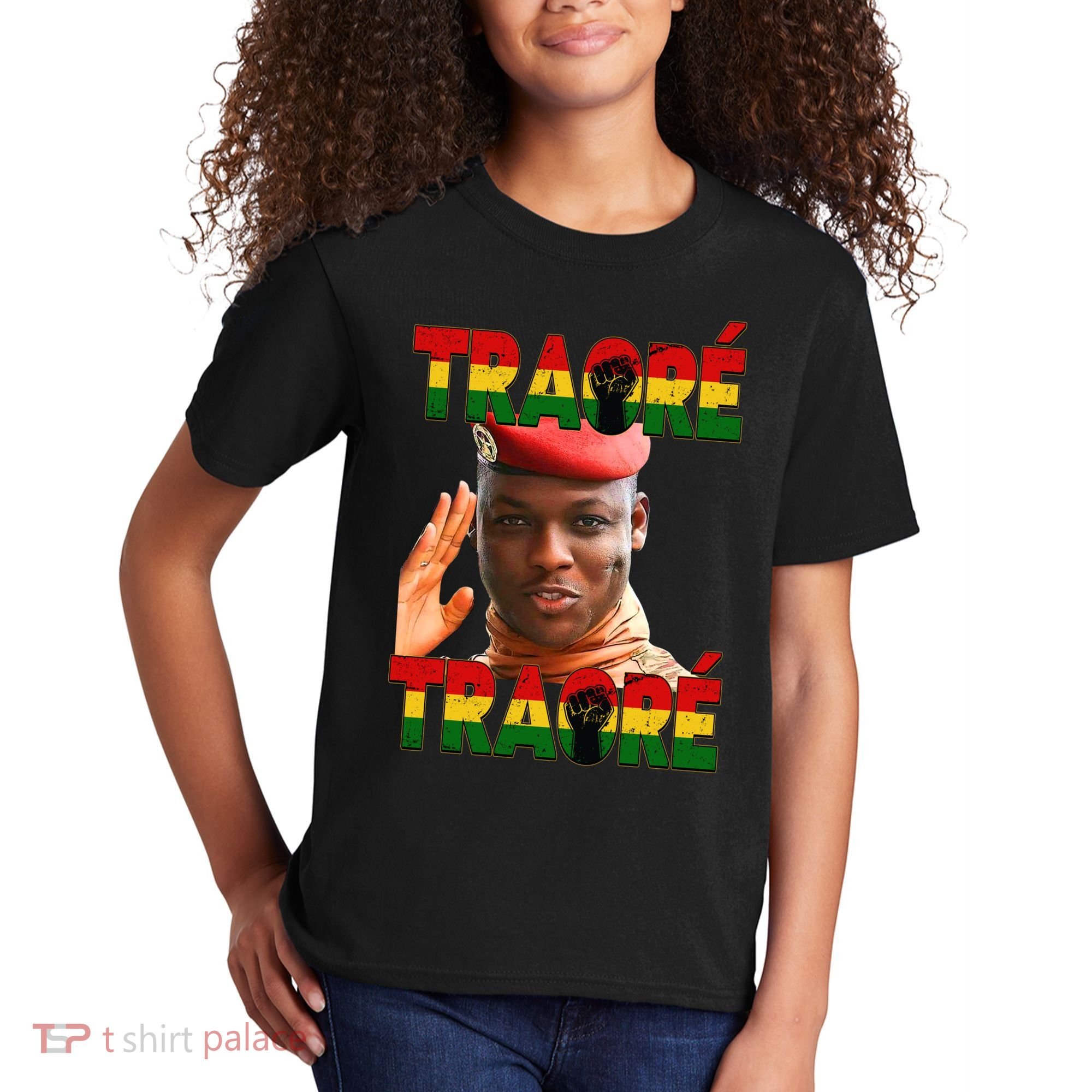 Ibrahim Traoré Burkina Faso Africa Kids T-Shirt