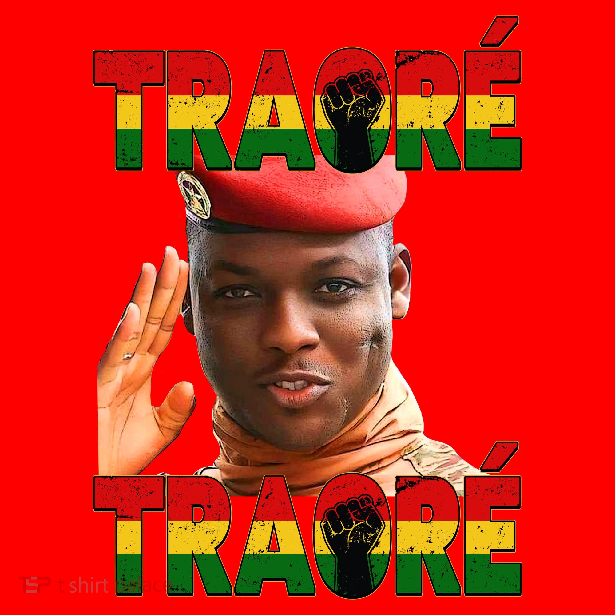 Ibrahim Traoré Burkina Faso Africa Santa Hat