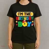 Im The Birthday Boy Game Gaming Family Matching T-Shirt thumb 4