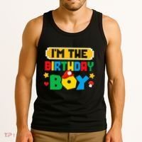 Im The Birthday Boy Game Gaming Family Matching Tank Top thumb 3