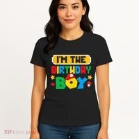 Im The Birthday Boy Game Gaming Family Matching Women's T-Shirt thumb 4
