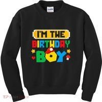 Im The Birthday Boy Game Gaming Family Matching Kids Sweatshirt thumb 0