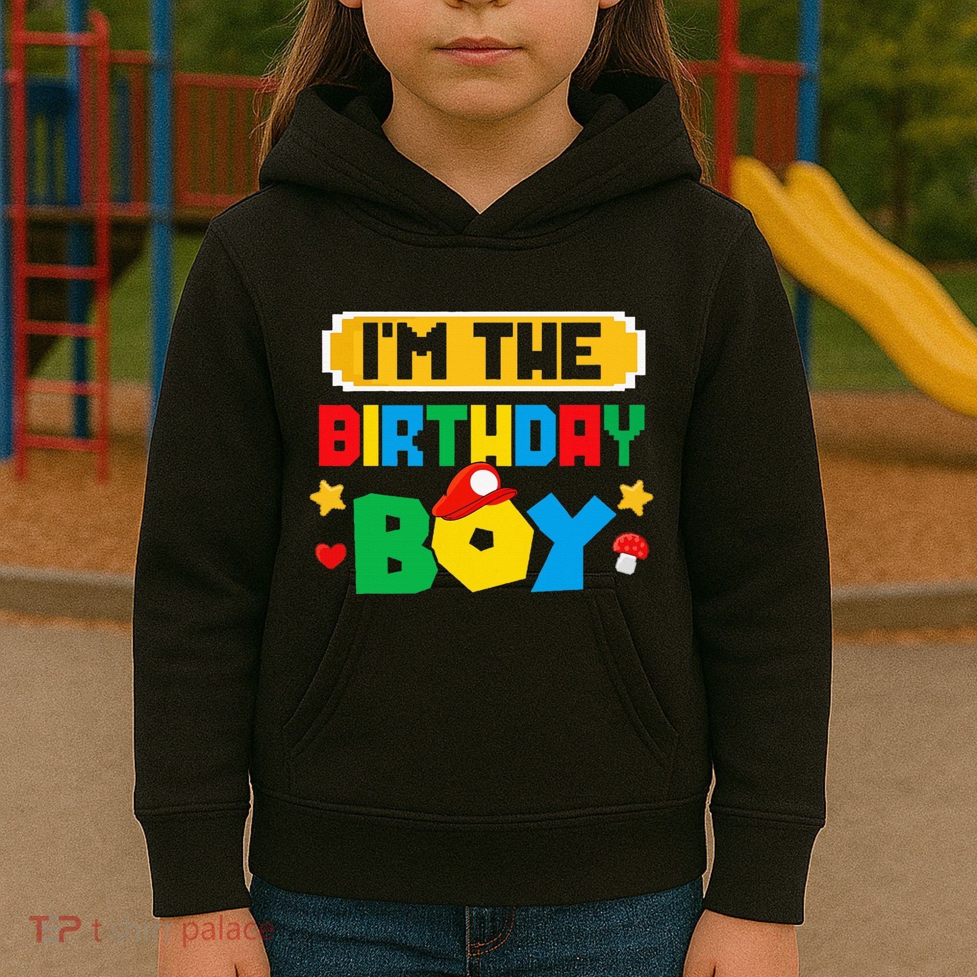 Im The Birthday Boy Game Gaming Family Matching Kids Hoodie