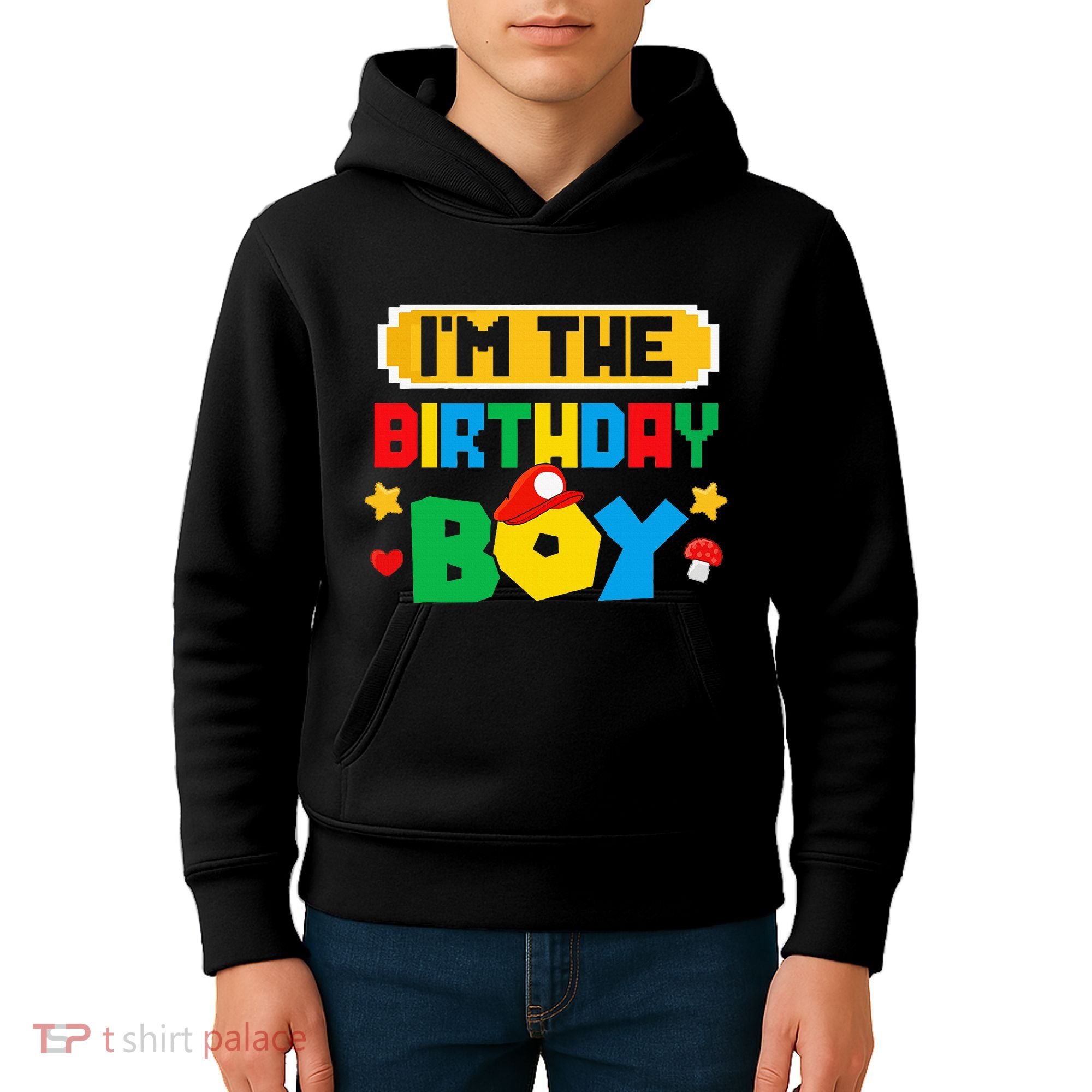 Im The Birthday Boy Game Gaming Family Matching Kids Hoodie