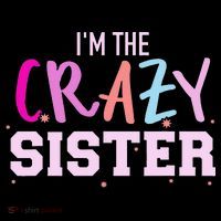 I'm the crazy sister Women's Crop Top Tee thumb 4