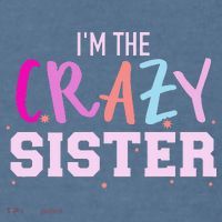 I'm the crazy sister Comfort Colors Garment-Dyed Hooded Sweatshirt thumb 2