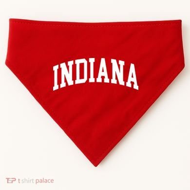 Indiana Throwback Classic Design USA-Made Doggie Bandana