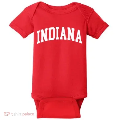 Indiana Throwback Classic Design Baby Bodysuit