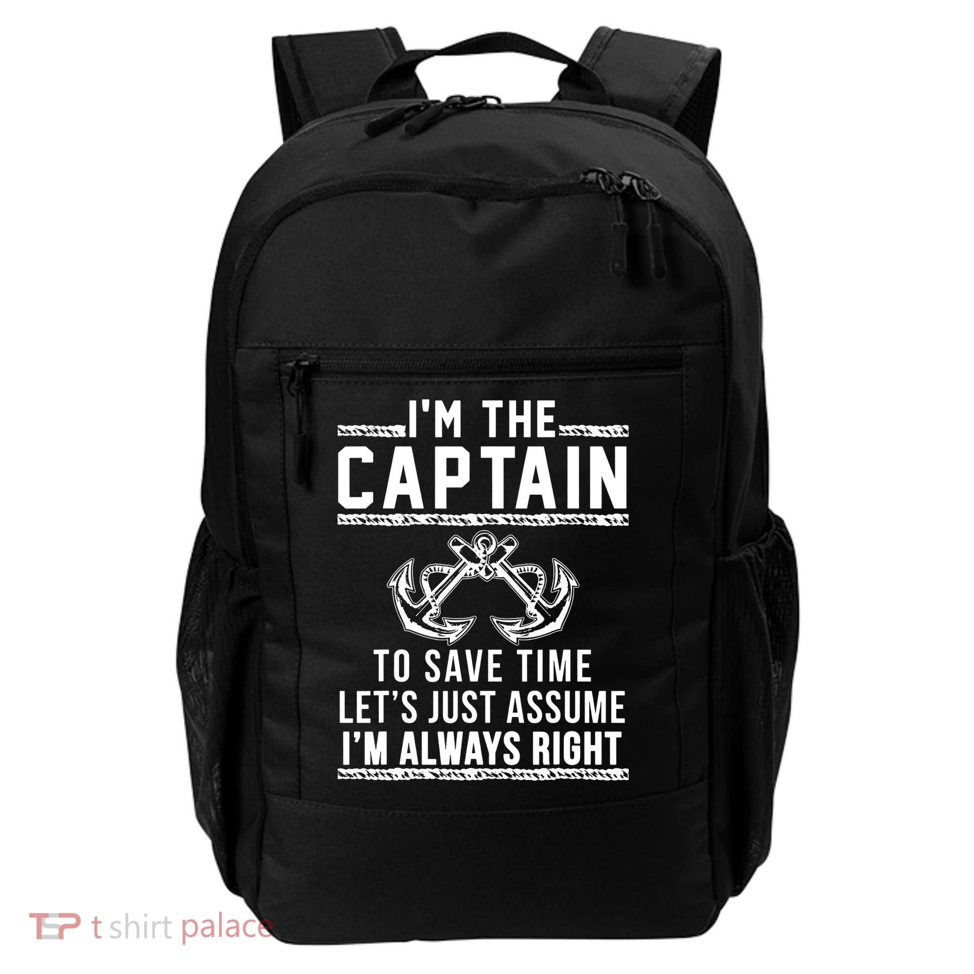 Im The Captain Of The Boat Gift Backpack