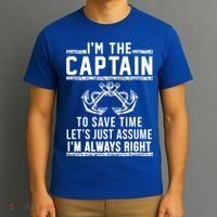 Im The Captain Of The Boat Gift T-Shirt thumb 3